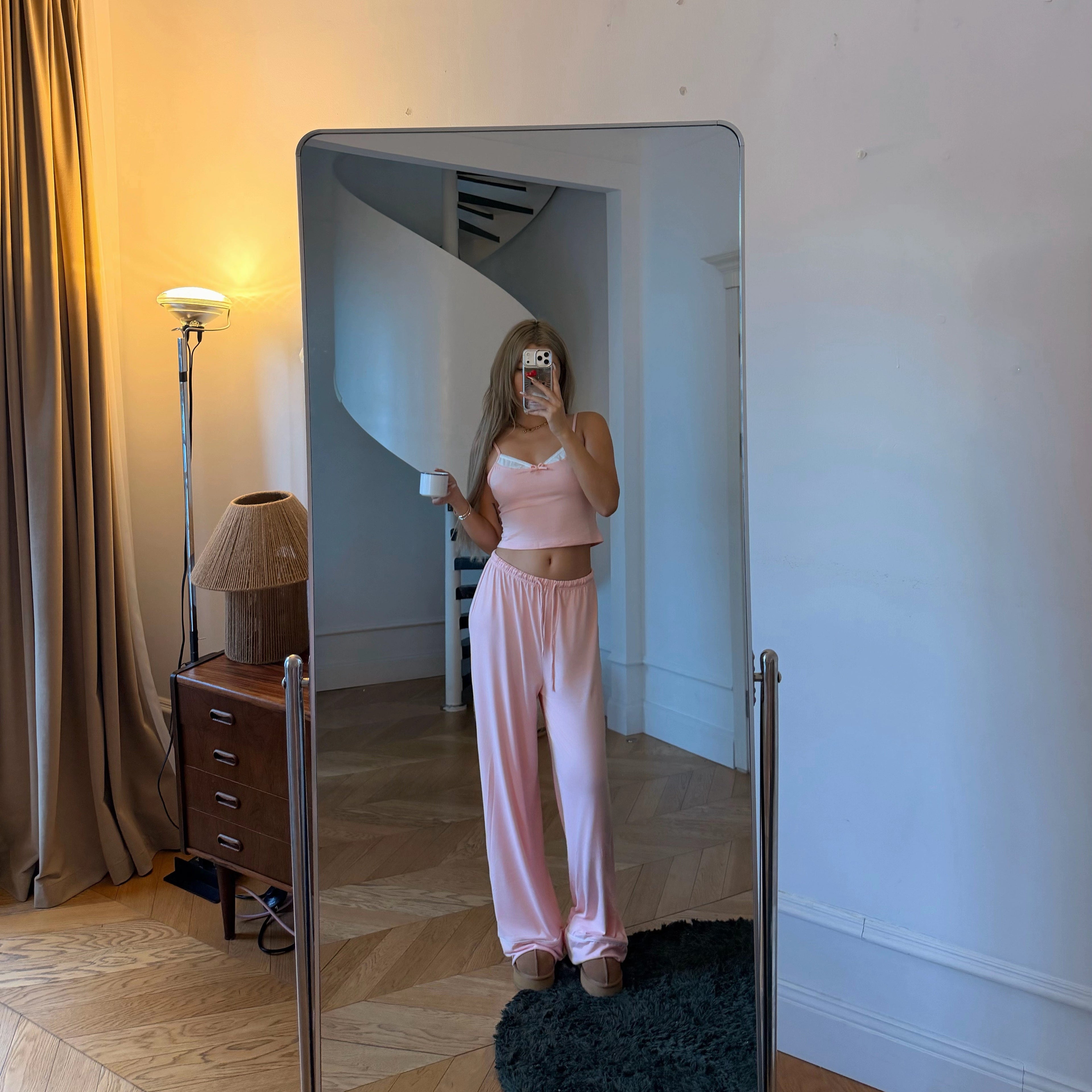 Strawberry Pajama Set-Pink