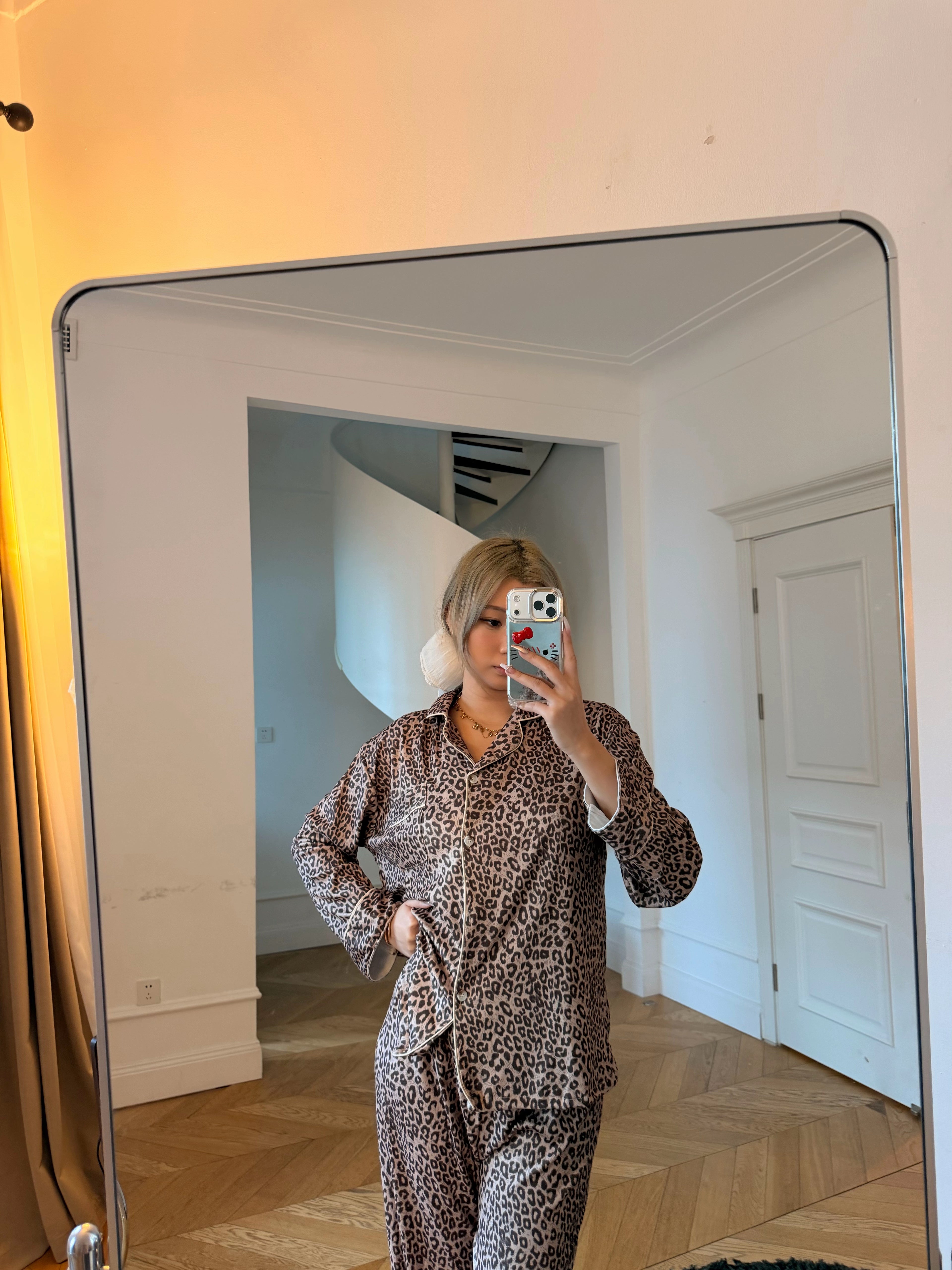 Leopard Print Pajama Set